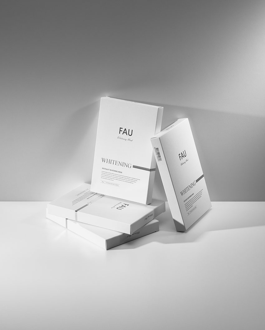 FAU 스포트라이트 화이트닝 마스크 디자인 패키지 디자인