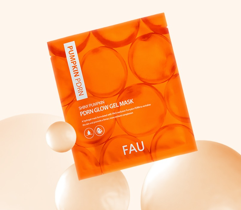 FAU 샤이니 펌킨 PDRN 글로우 겔 마스크 패키지 디자인